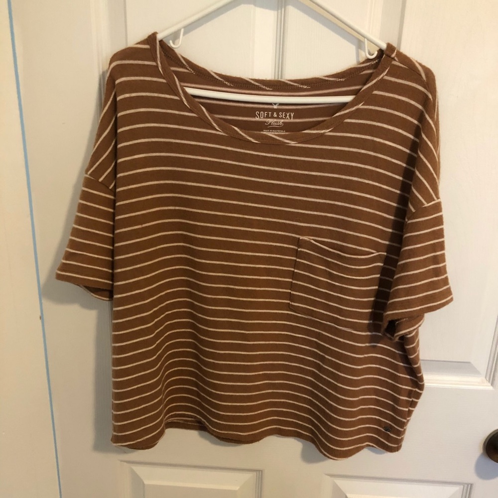 AE soft & sexy plush pocket tee